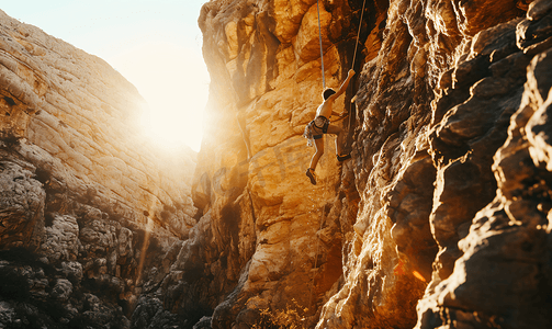 企业文化攀登登山人物攀爬励志摄影图21