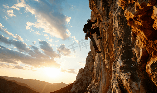 励志登山摄影照片_企业文化攀登登山人物攀爬励志摄影图9
