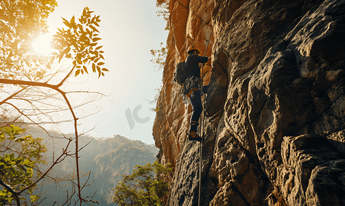 励志登山摄影照片_企业文化攀登登山人物攀爬励志摄影图16