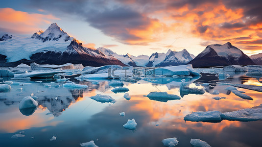 11全球背景图片_冰川融化全球变暖11背景
