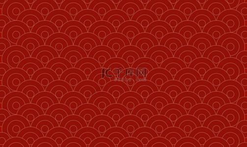 喜庆红色中式图案平铺新年节日背景