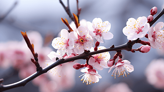 冬季怒放的腊梅花自然风景摄影图花朵高清图片