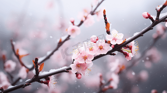 冬天冬日盛开的腊梅花图片