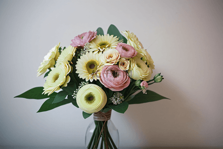 花瓶里的美丽花束鲜花照片201图片