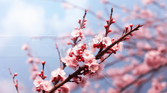冬天冬季怒放的腊梅花自然风景摄影图花朵图片