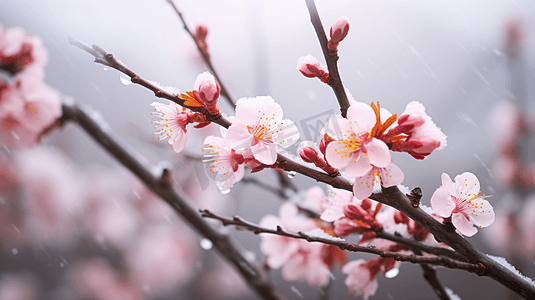 冬季竞相开放的腊梅花自然风景高清图片