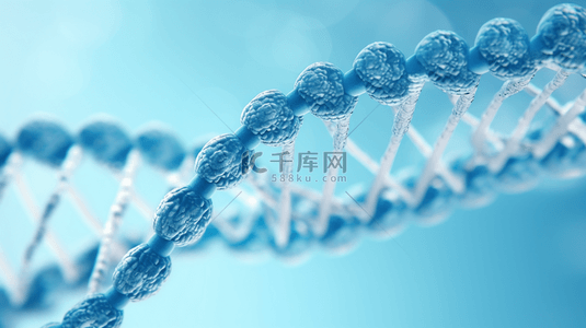 基因dna背景图片_蓝色医学细胞生物科技基因DNA背景图6