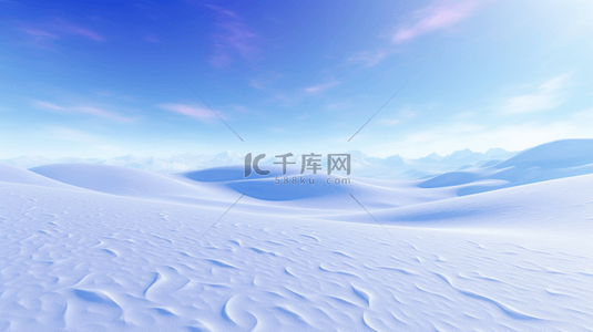 冬季唯美简约雪景背景9