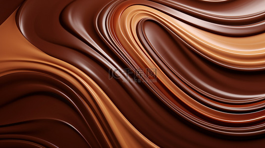 巧克力流动的背景