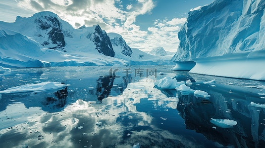 南极磷萃背景图片_南极冰川寒冷冰雪背景图片