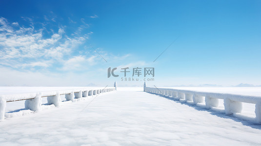 中国古建筑的雪景白雪背景