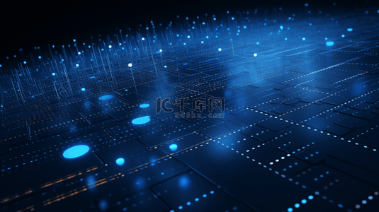 高科技网络炫酷科技蓝色背景图15