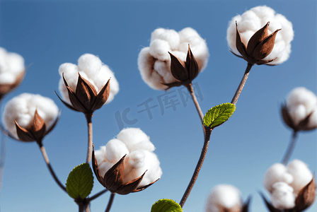 欢庆丰收摄影照片_秋季白色的成熟棉花图片14