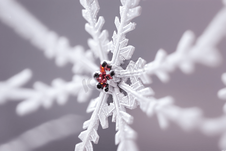 寒冷冬季雪花装饰图片14