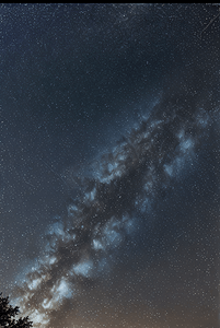 夜晚浩瀚的蓝色星空摄影图419