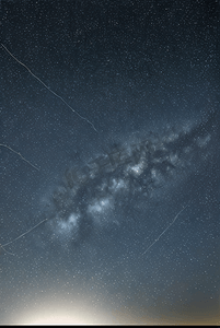 璀璨星光字摄影照片_夜晚浩瀚的蓝色星空摄影图451