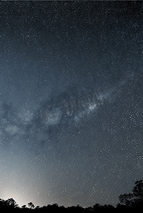 夜晚浩瀚的蓝色星空摄影图413