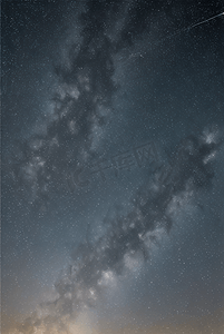 夜晚浩瀚的蓝色星空摄影图405