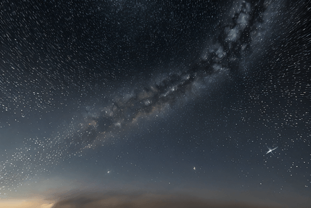 夜晚浩瀚的蓝色星空摄影图258