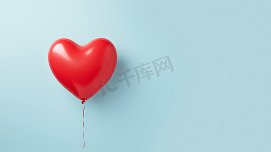 心型红色气球背景
