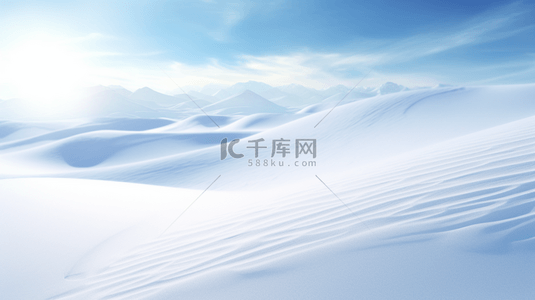 冬季漫天飞雪白色雪景唯美背景图25