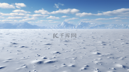 雪地简约背景背景图片_冬季白色大雪山川简约背景图25