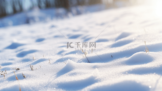 冬天背景图片_冬季大雪雪景自然风光简约背景图2
