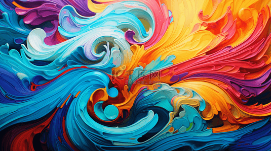 彩色创意水彩背景背景图片_彩色水彩流体创意背景5