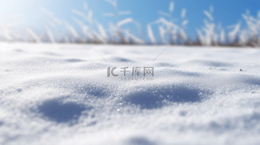 冬季大雪雪景自然风光简约背景图14