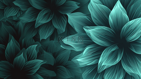 3D立体花纹树叶彩色背景图8