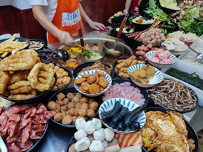 江西旅游摄影照片_特色美食小吃麻辣烫水煮