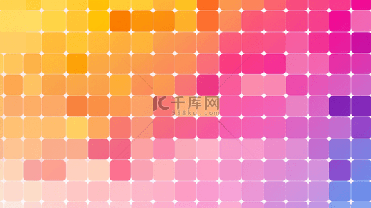 几何流行背景图片_潮流绚丽蓝粉色几何色块网点设计