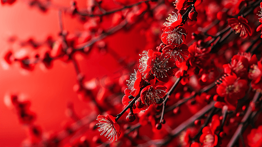 春节喜庆红色背景3