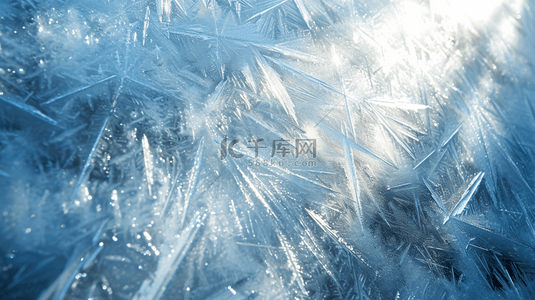 简约路背景图片_冬季户外树枝路面上的冰花背景图24