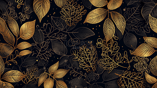 3D立体花纹树叶彩色背景图11