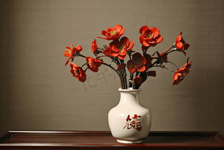 中国风复古花瓶插花图片9