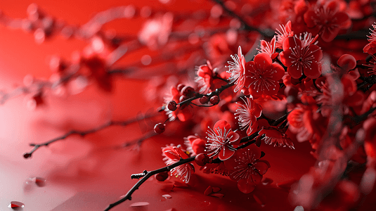 春节喜庆红色背景1