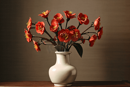 中国风陶瓷花瓶插花图片5