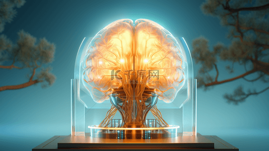 大脑数字背景图片_高科技智能大脑互联网商务背景图8