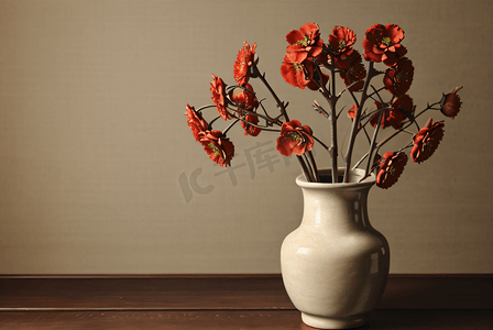 中国风复古花瓶插花图片5