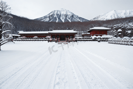 高山雪景摄影照片_冬季户外高山雪景1高清图片