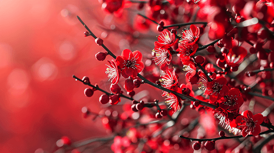 春节喜庆红色背景2