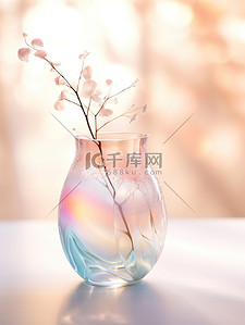 手工吹制玻璃花瓶图片