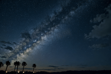 夜晚美丽的星空摄影图3