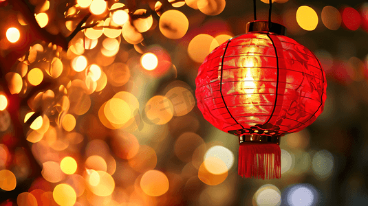 春节装饰红灯笼背景15