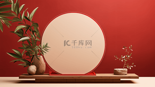 消费背景图片_春节年货电商展示场景167