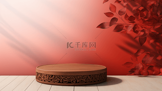 传统春节背景图片_春节年货电商展示场景176