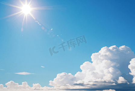 春天阳光明媚蓝天白云摄影配图5