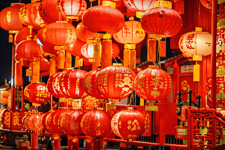 喜庆传统中国风红色灯笼摄影图9