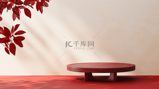 中国传统节日封面背景图片_春节年货电商展示场景171